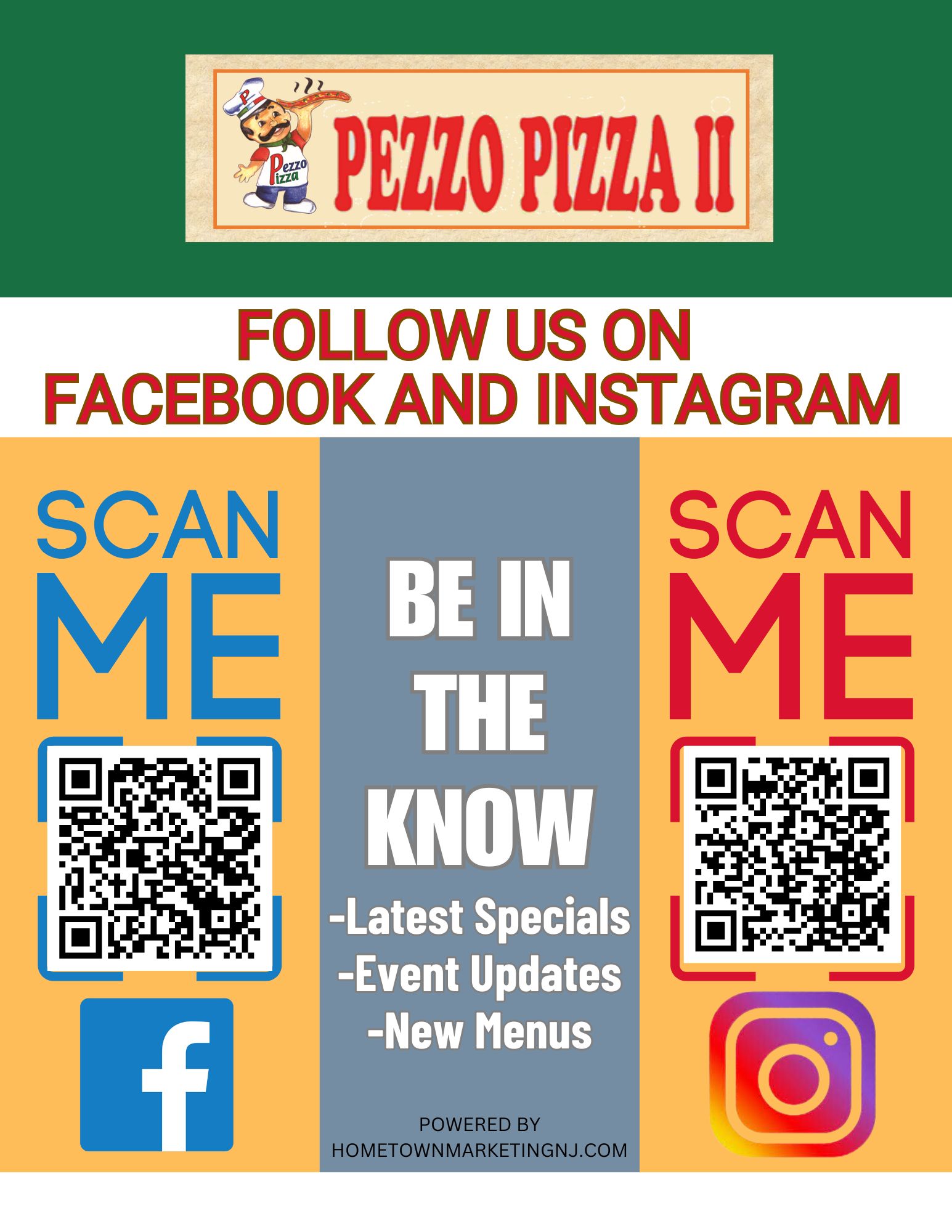 Pezzo Pizza Long Valley Social Media 2025